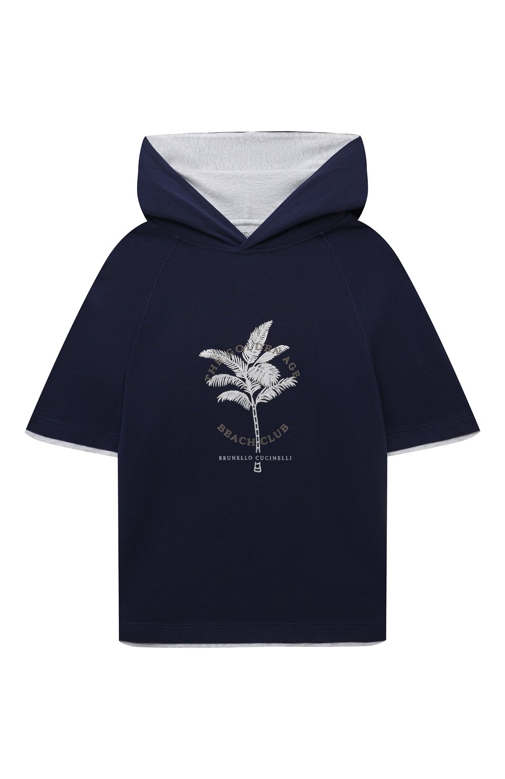 Хлопковая футболка BRUNELLO CUCINELLI, арт. BE854E169A, фото 1