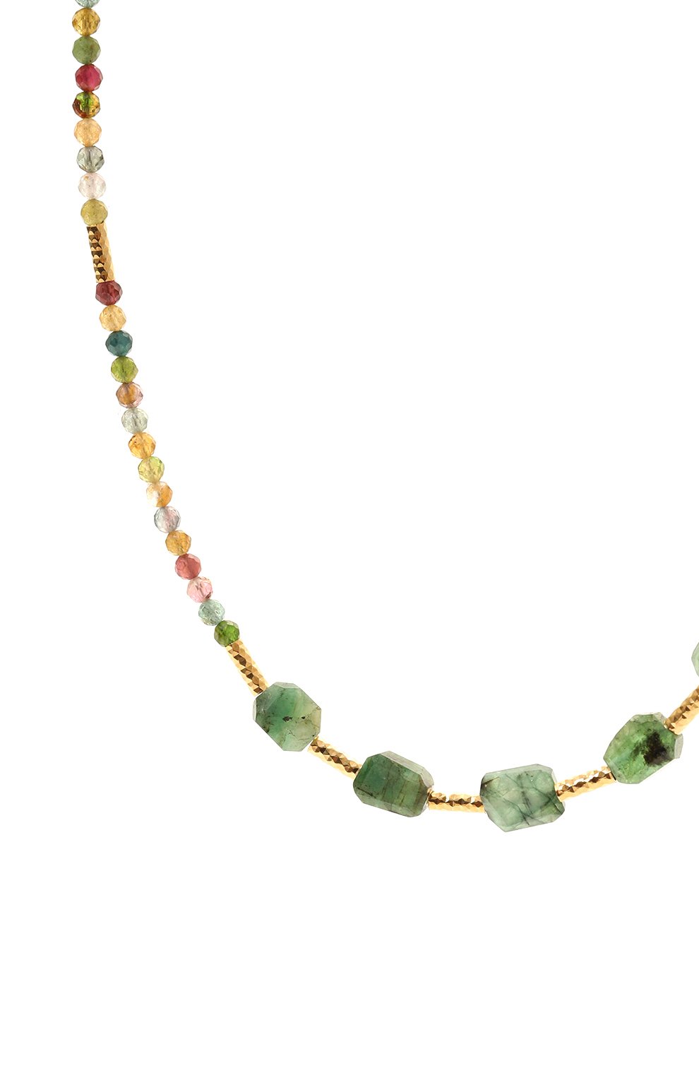 Колье HANKA_IN разноцветного цвета по цене 19650 руб., арт. ELEM-CH-T0UR-EMER-1M, фото 3 Колье HANKA_IN, арт. ELEM-CH-T0UR-EMER-1M, фото 3