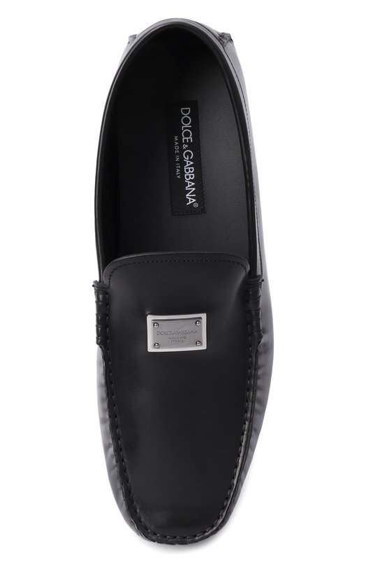 Кожаные мокасины DG Driver Dolce & Gabbana A50596/A0065 Чёрный  A50596/A0065 Фото 5