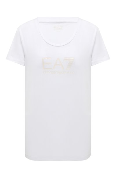 Женская хлопковая футболка EA7, арт. 8NTT66/TJFKZ