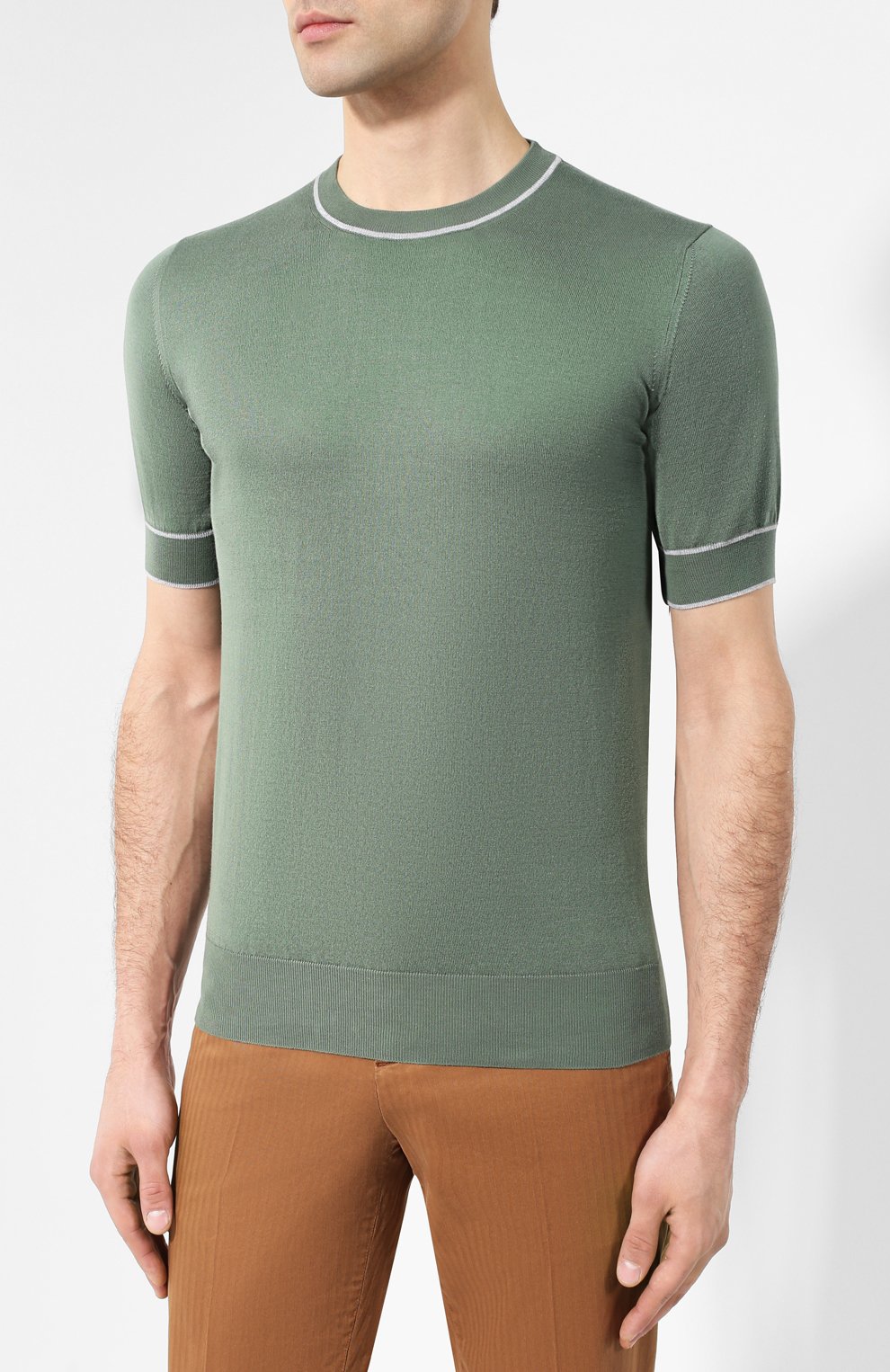 Хлопковый джемпер BRUNELLO CUCINELLI, арт. M29800810, фото 3