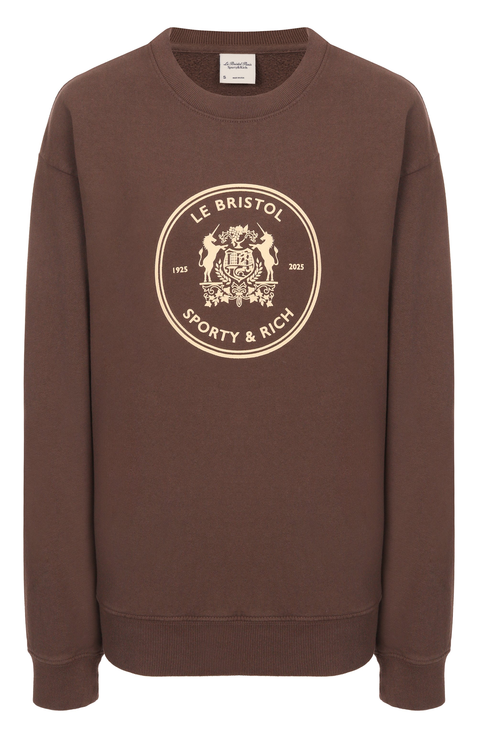 Хлопковый свитшот sporty & rich x le bristol paris SPORTY AND RICH, арт. ST071517618BR03, фото 1