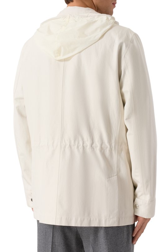 Куртка изо льна и шелка Brunello Cucinelli MB4086113 Белый  MB4086113 Фото 6
