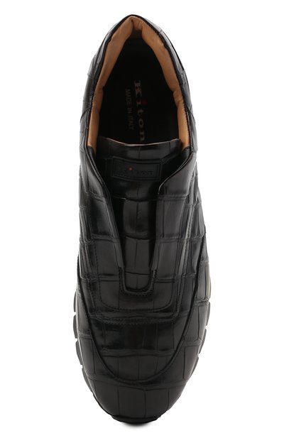 Кроссовки из кожи аллигатора KITON, арт. USSFREEN00102/AMIS, фото 5