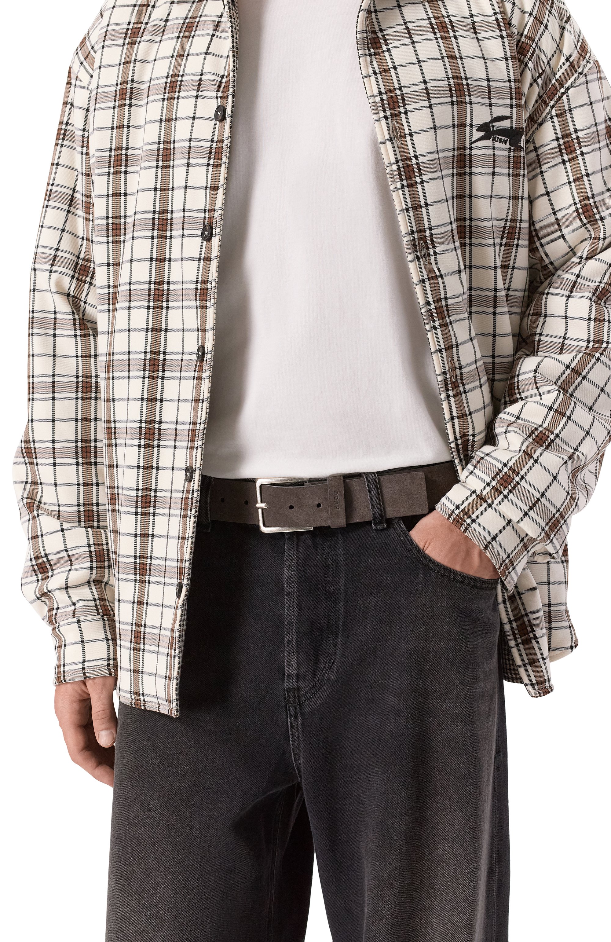 Замшевый ремень HUGO, арт. 50512843, фото 2