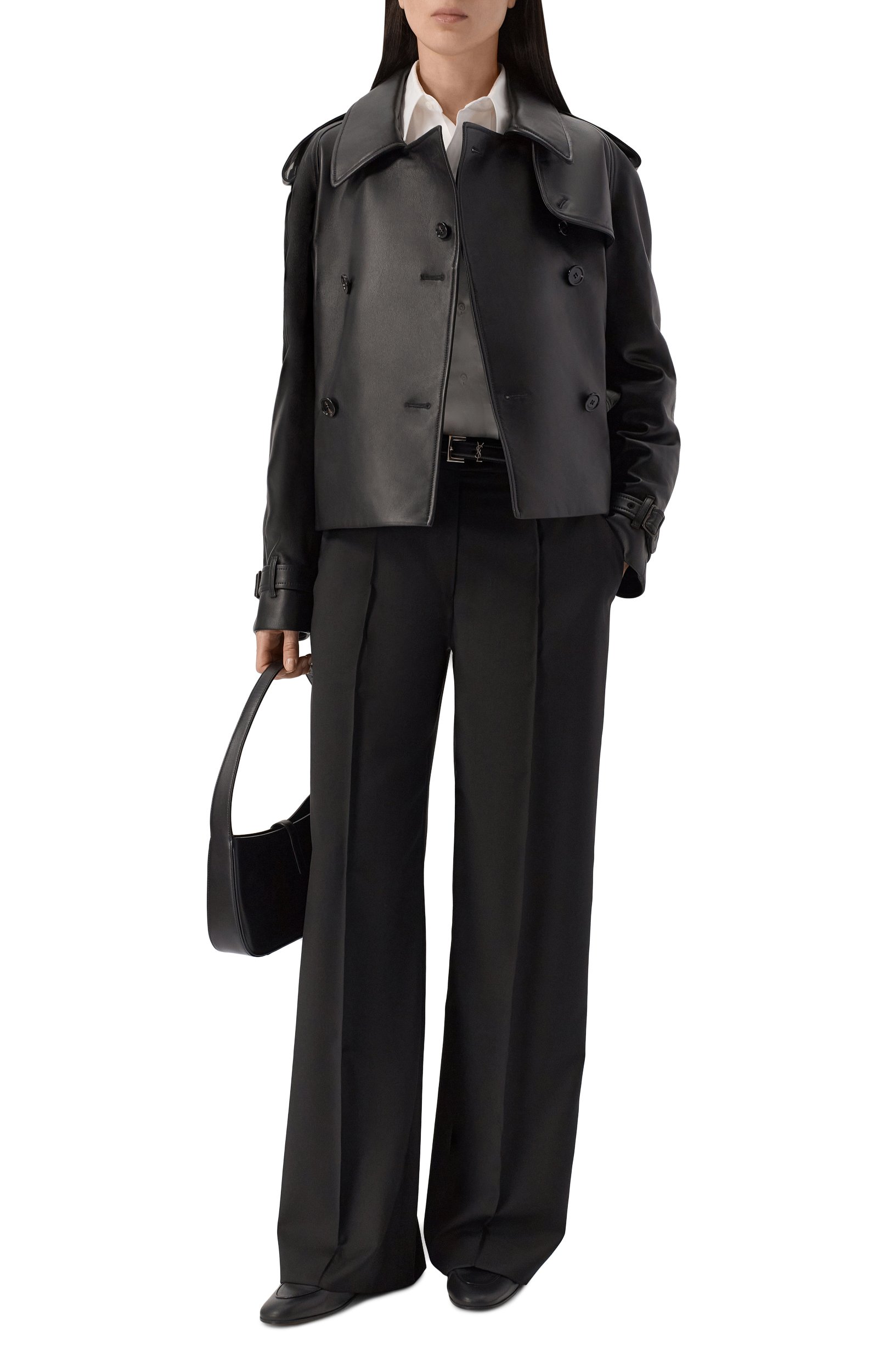 Кожаная куртка BURBERRY черного цвета по цене 577500 руб., арт. 8127296, фото 2 Кожаная куртка BURBERRY, арт. 8127296, фото 2