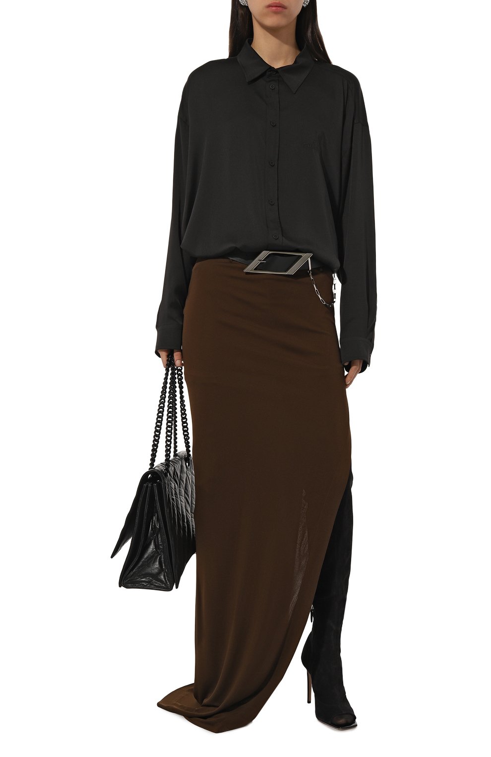 Рубашка BALENCIAGA черного цвета по цене 130000 руб., арт. 796980/TM031, фото 2 Рубашка BALENCIAGA, арт. 796980/TM031, фото 2