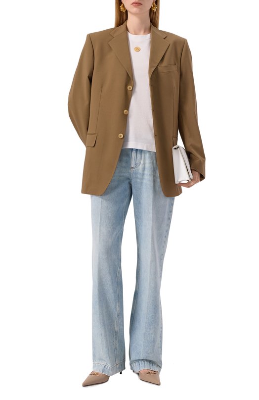 Хлопковая футболка Dolce & Gabbana F8N08Z/GDC7I Белый  F8N08Z/GDC7I Фото 2