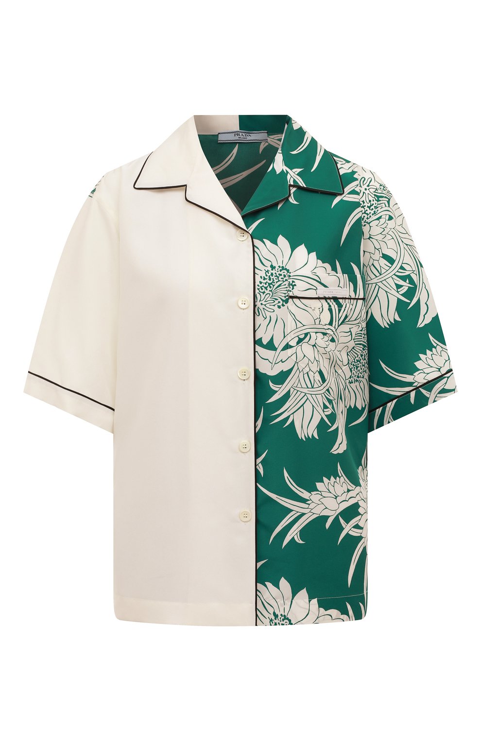 Шелковая рубашка PRADA, арт. P433BO-1ZNS-F0363-212, фото 1