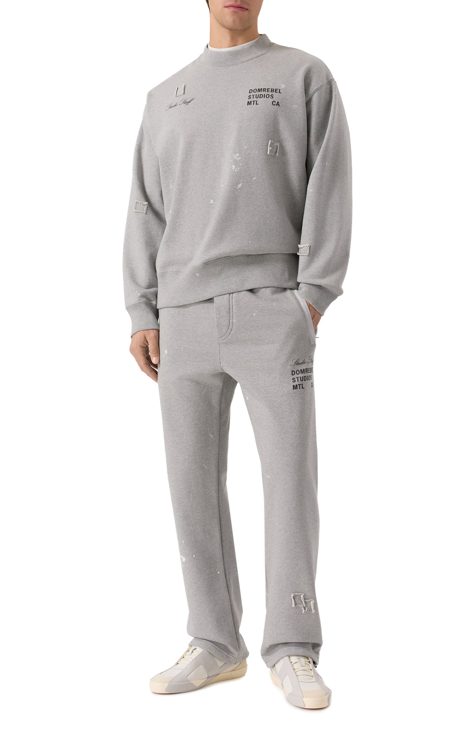 Хлопковый свитшот DOMREBEL, арт. M STAFF SWEATSHIRT, фото 2