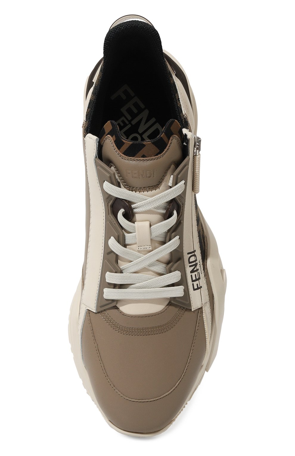 Комбинированные кроссовки fendi flow FENDI, арт. 7E1392 AJZH, фото 6