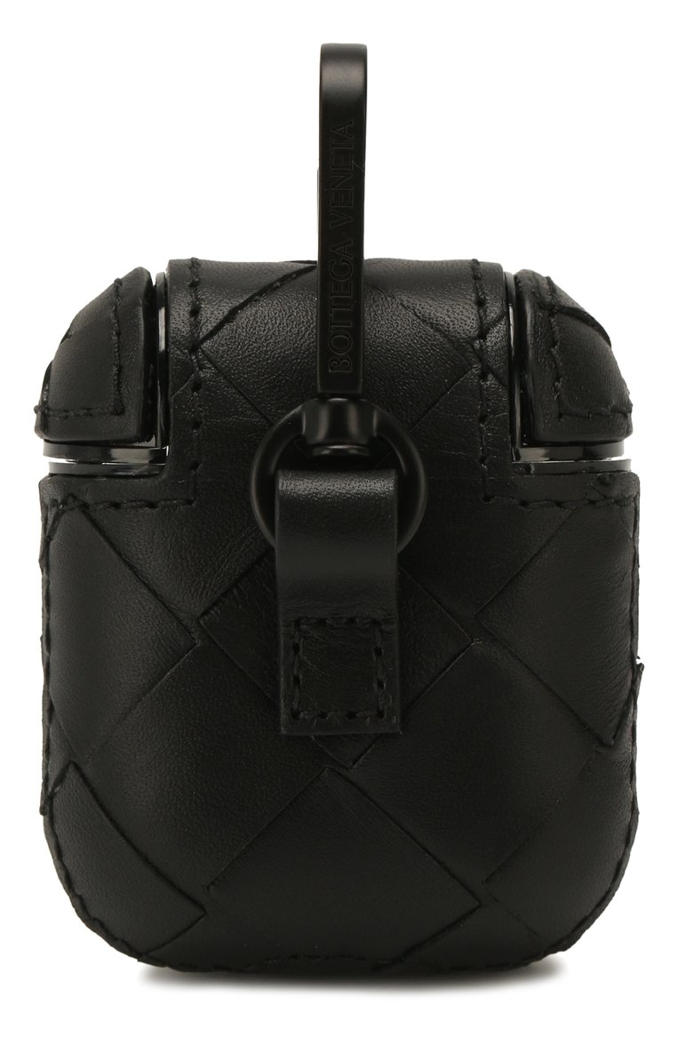 Кожаный чехол для airpods BOTTEGA VENETA черного цвета, арт. 610263/VCPQ0 | Фото 3 (Женское Кросс-КТ: Кожа AirPods; Региональные ограничения белый список (Axapta Mercury): RU, Не проставлено; Материал: Натуральная кожа; Нос: Не проставлено)