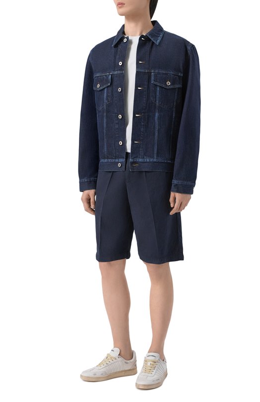 Шорты из лиоцелла и хлопка White Sand 26SU51/80 Синий  26SU51/80 Фото 2