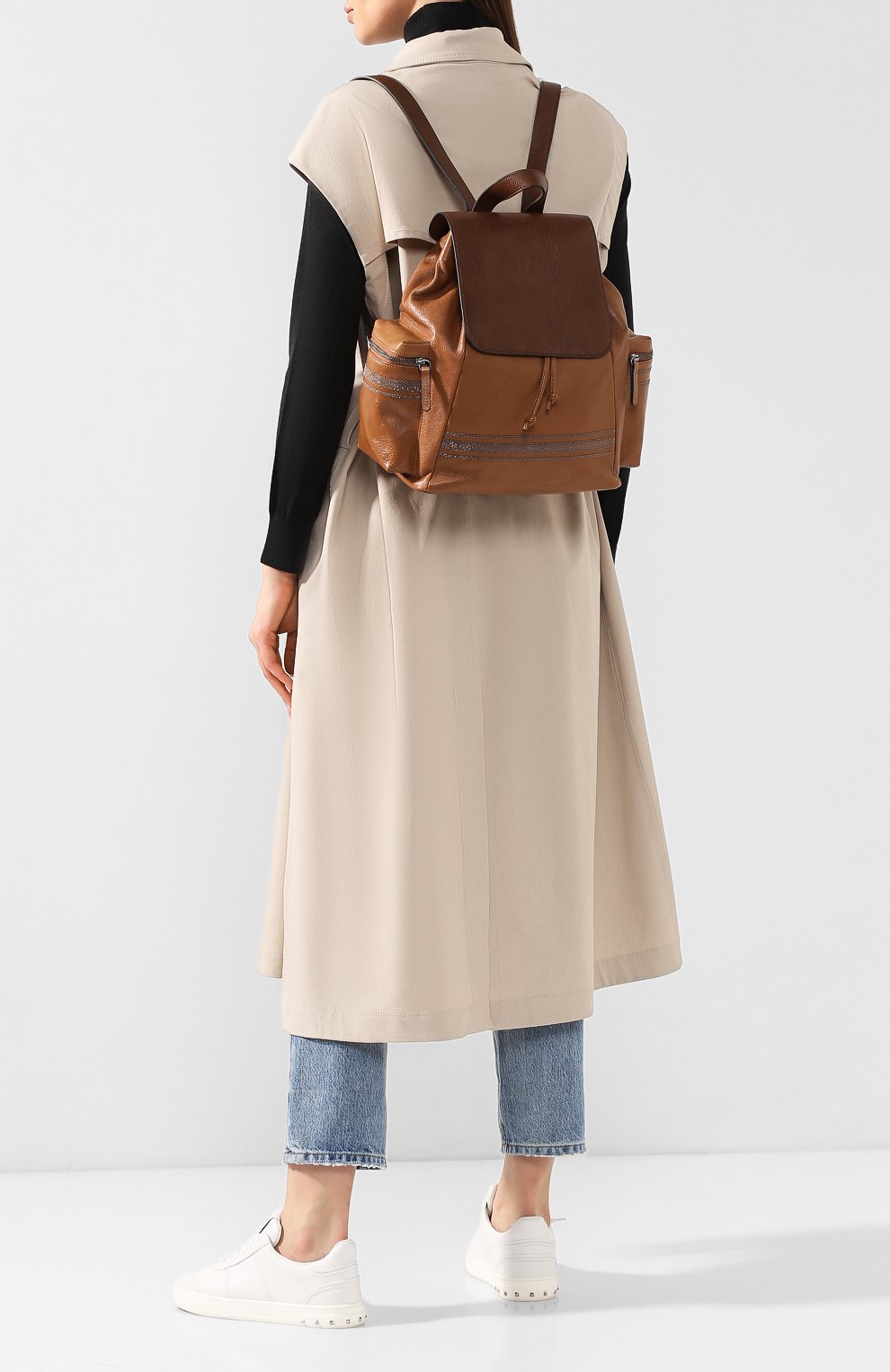 Рюкзак из кожи BRUNELLO CUCINELLI, арт. MBSKD1962, фото 2