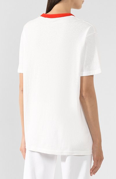 Хлопковая футболка ACNE STUDIOS, арт. AL0076, фото 4