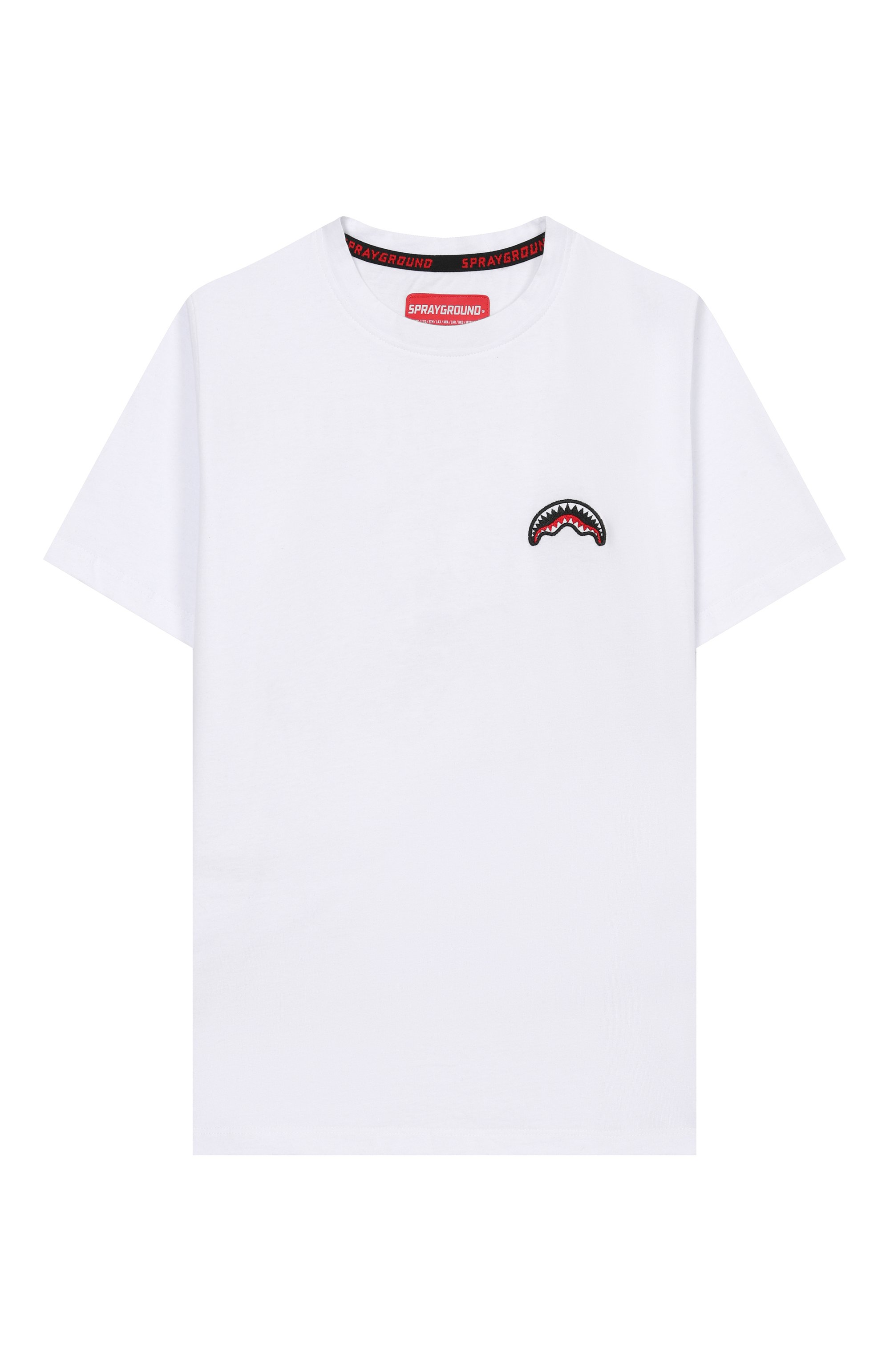 Хлопковая футболка SPRAYGROUND белого цвета по цене 8250 руб., арт. SPY263WHT/JAPAN WAVE T-SHIRT WHT, фото 1 Хлопковая футболка SPRAYGROUND, арт. SPY263WHT/JAPAN WAVE T-SHIRT WHT, фото 1