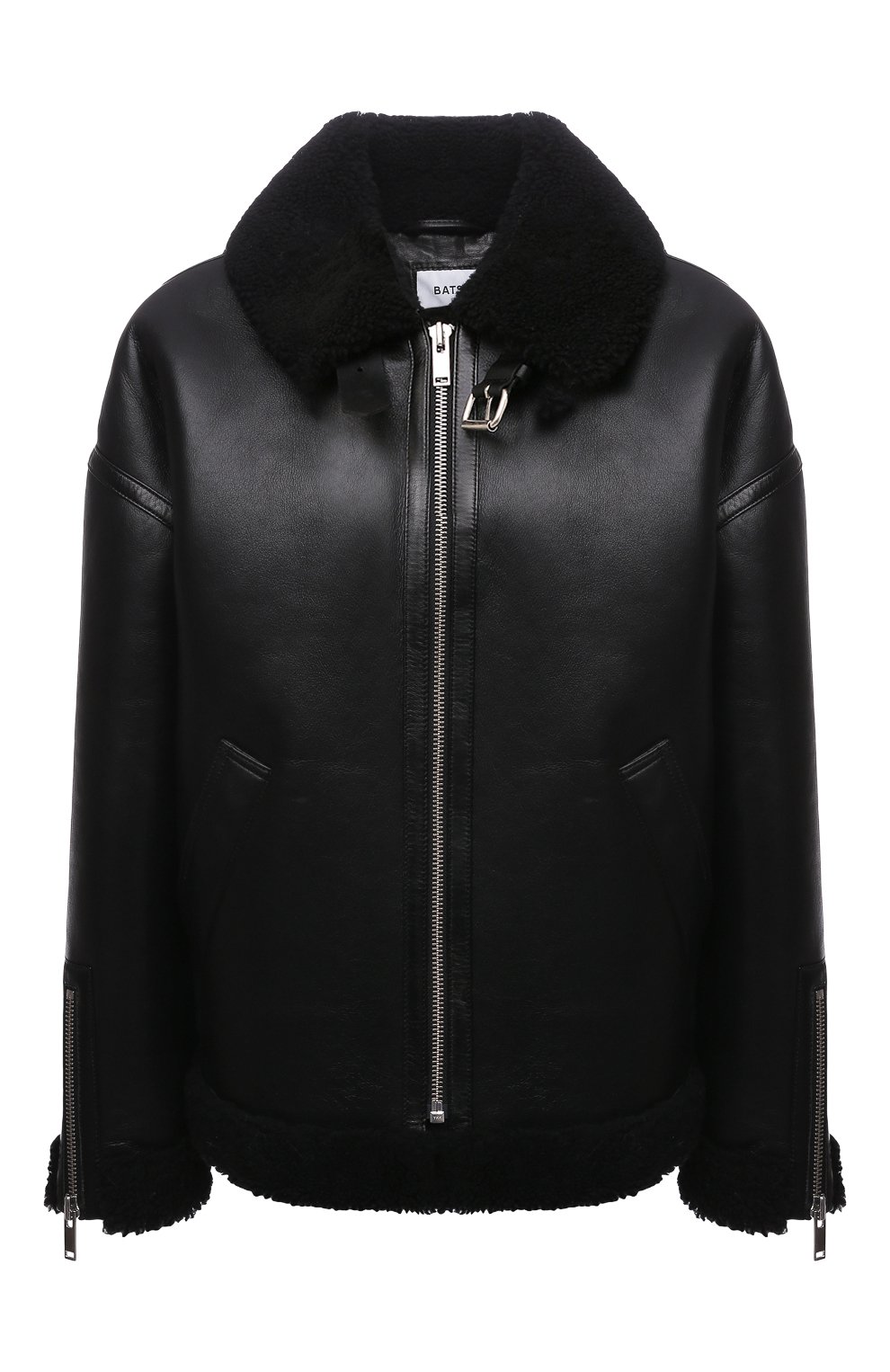 Дубленка из овчины BATS черного цвета по цене 139900 руб., арт. FW22_SC_001, фото 1 Дубленка из овчины BATS, арт. FW22_SC_001, фото 1