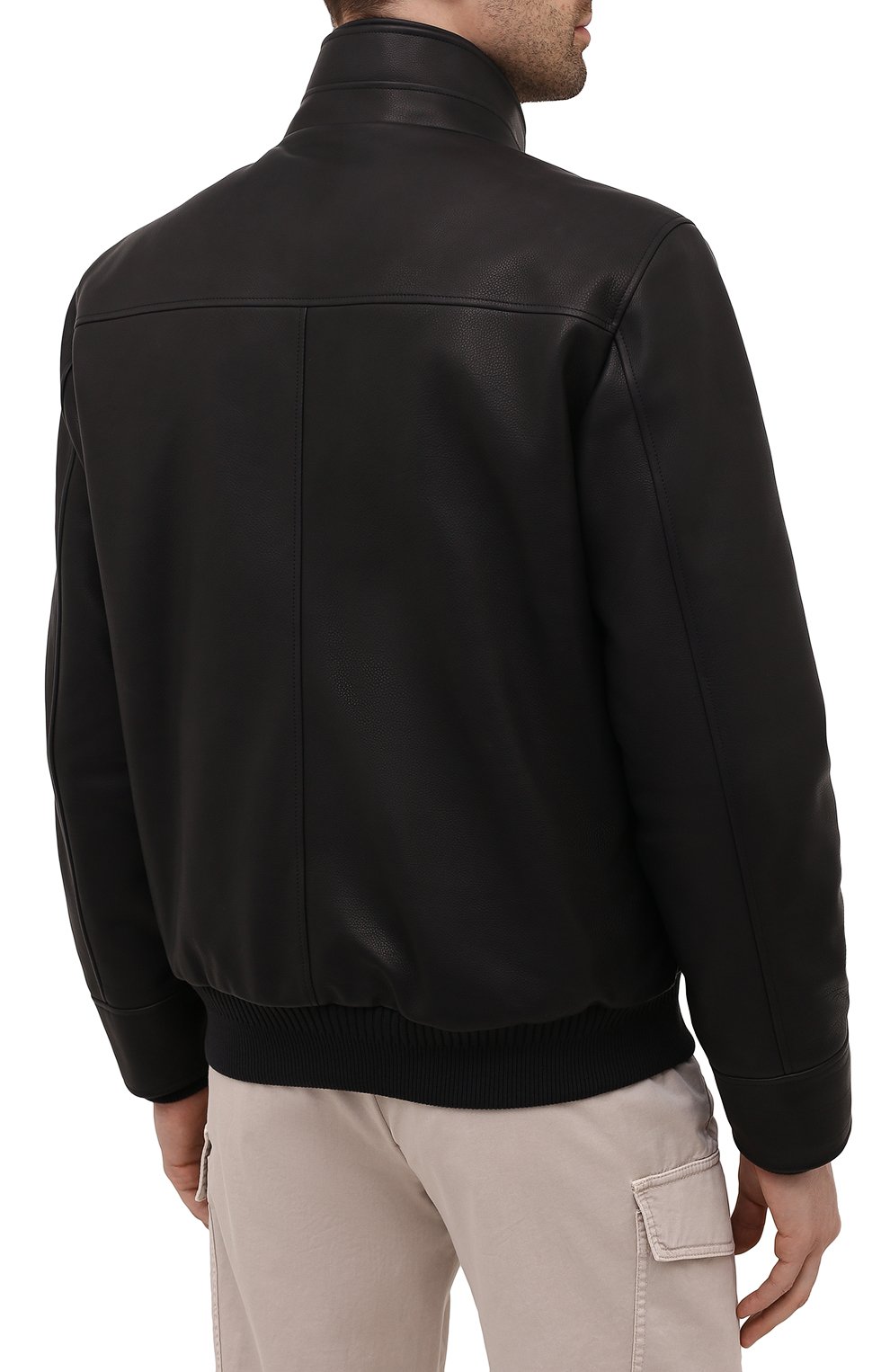 Кожаный бомбер с подкладкой из норки LORO PIANA, арт. FAL8001, фото 4