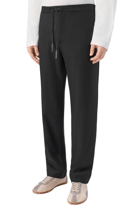 Шерстяные брюки Maison Margiela S50KA0388/S47782 Чёрный  S50KA0388/S47782 Фото 3