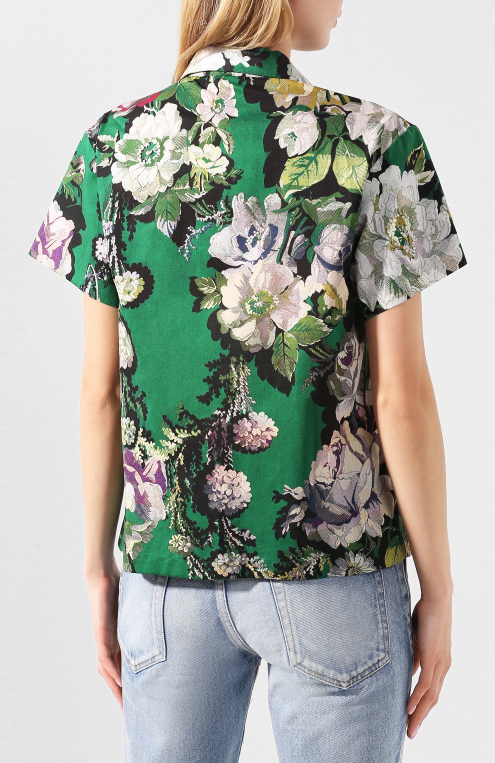 Хлопковая рубашка DRIES VAN NOTEN, арт. 201-10776-9400, фото 4