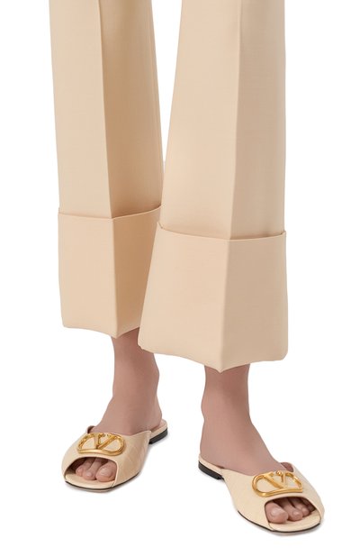 Кожаные шлепанцы vlogo signature VALENTINO, арт. 8W0S0PI7/LUR, фото 2