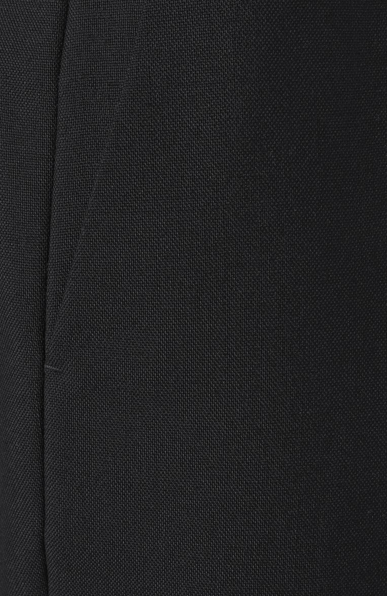 Женские шерстяные брюки JIL SANDER черного цвета, арт. J02KA0274-J40189 | Фото 6 (Материал внешний: Шерсть; Стили: Классический; Силуэт Ж (брюки и джинсы): Прямые; Женское Кросс-КТ: Брюки-одежда; Длина (брюки, джинсы): Стандартные; Автоматизация состава: Проставлено; Автоматизация ТО: Проставлено)