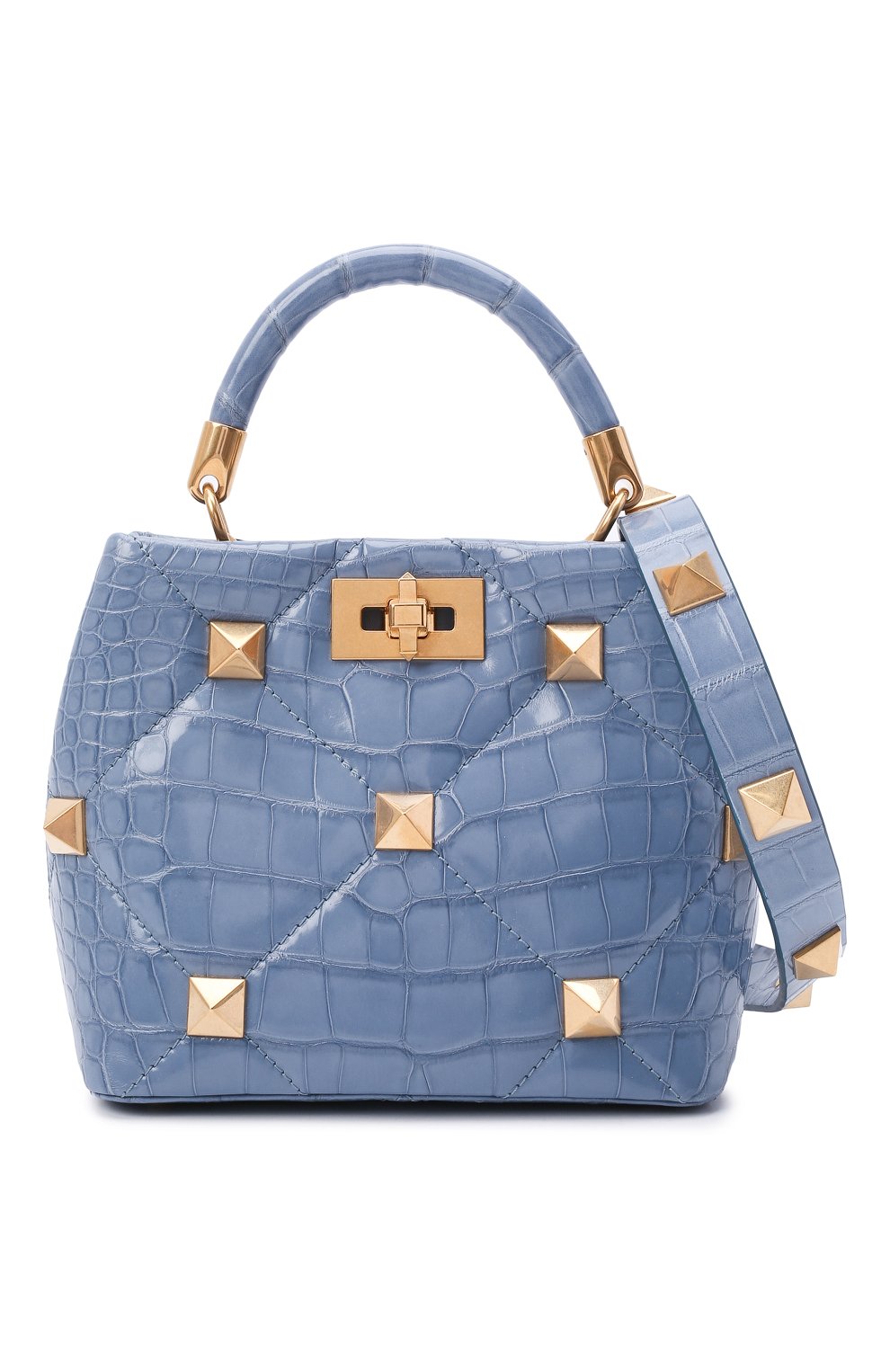 Сумка roman stud small из кожи аллигатора VALENTINO, арт. WW2B0I97/SXY/AMIS, фото 8