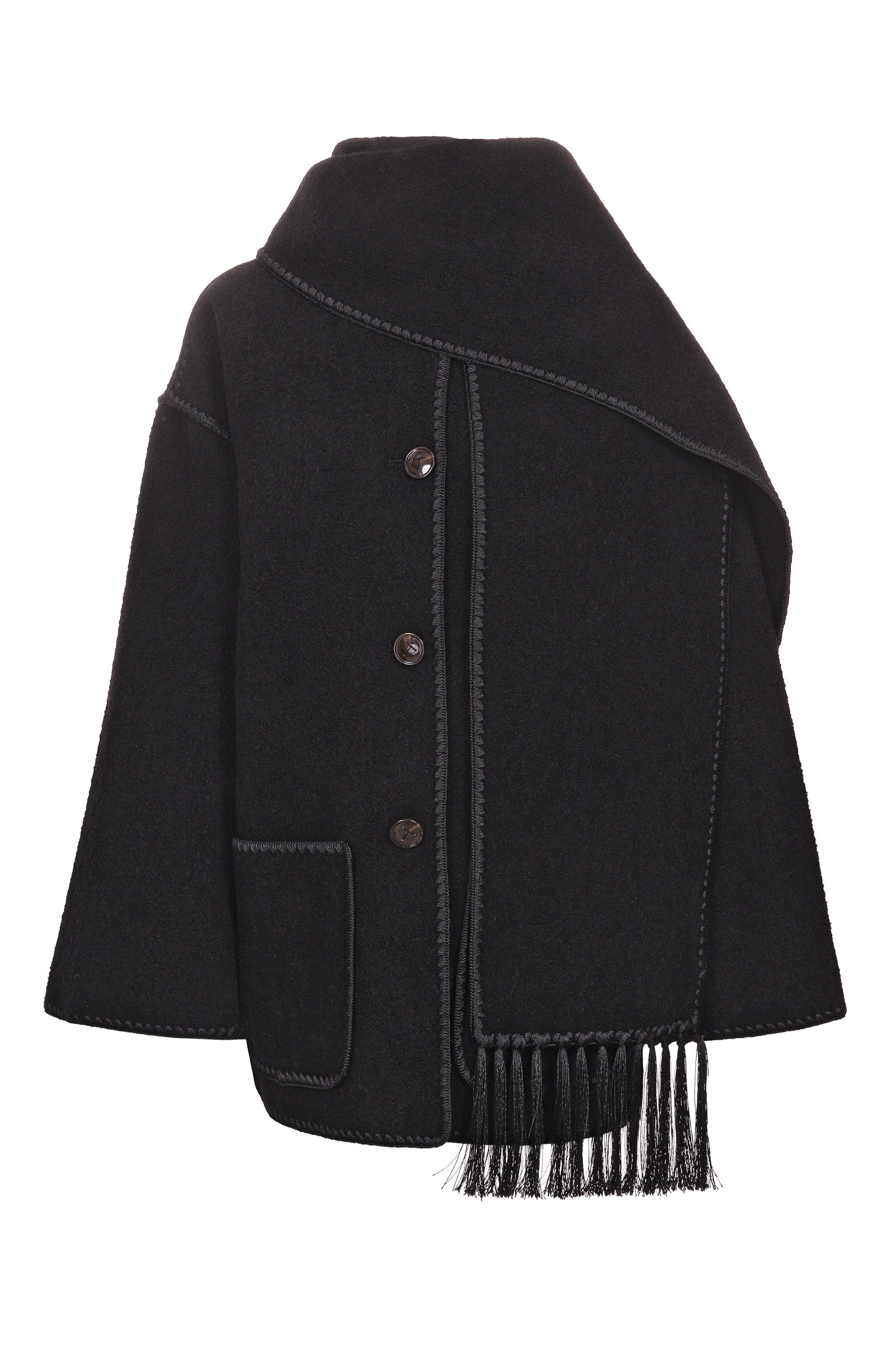 Шерстяное полупальто TOTEME, арт. 244-WR0918-FB0292, фото 1