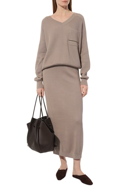 Хлопковый пуловер BRUNELLO CUCINELLI, арт. M1919B1351, фото 2