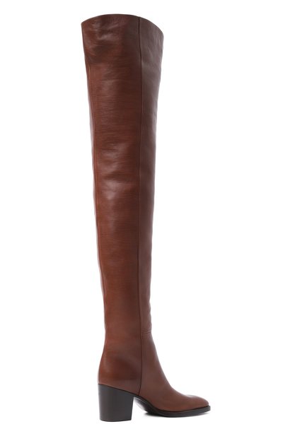 Кожаные ботфорты odéon 70 SAINT LAURENT, арт. 841354/25V00, фото 5