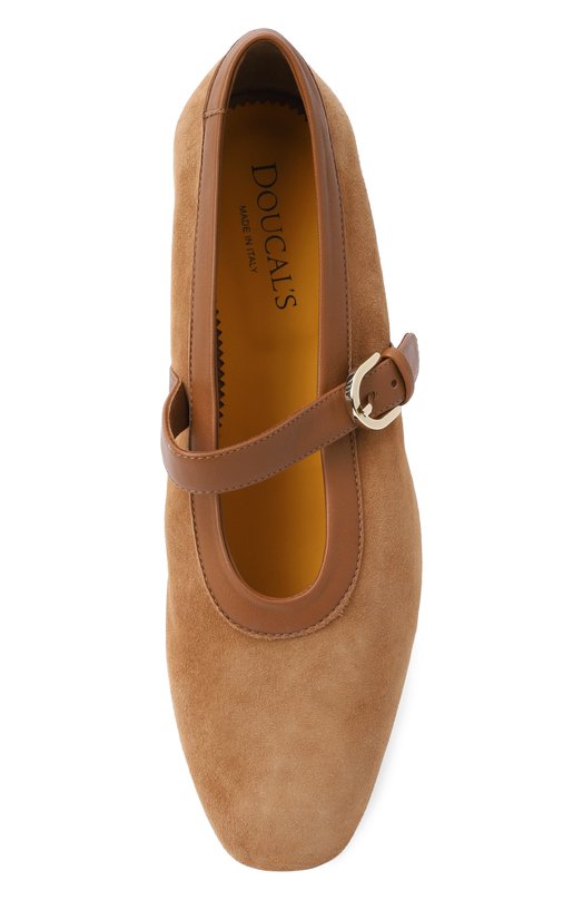 Замшевые балетки Doucal's DD8859MAENPZ837N Коричневый  DD8859MAENPZ837N Фото 6