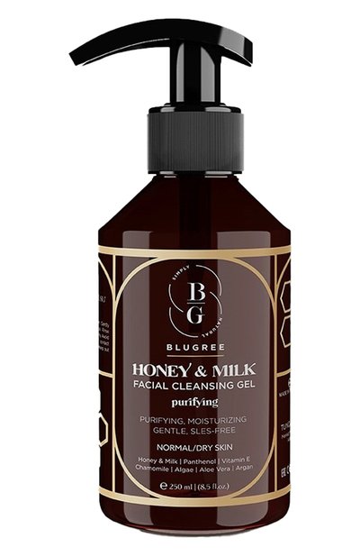 Очищающий гель для лица с медом и молоком (250ml) BLUGREE, арт. 8682983900403, фото 1