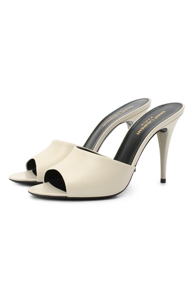 Кожаные мюли sexy SAINT LAURENT, арт. 650474/1ZJ00, фото 1