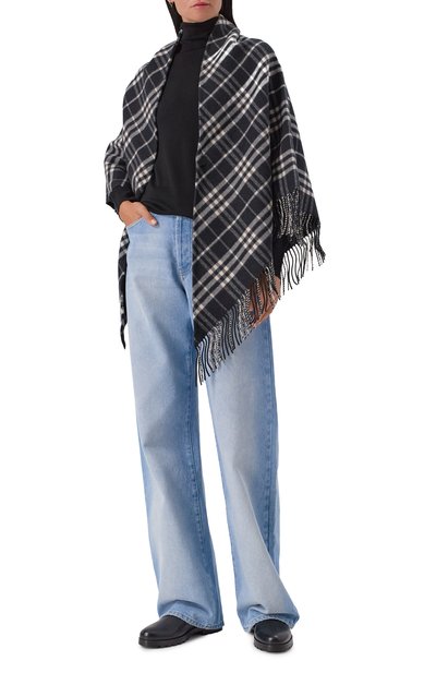 Накидка �из шерсти и кашемира BURBERRY, арт. 8113129, фото 2