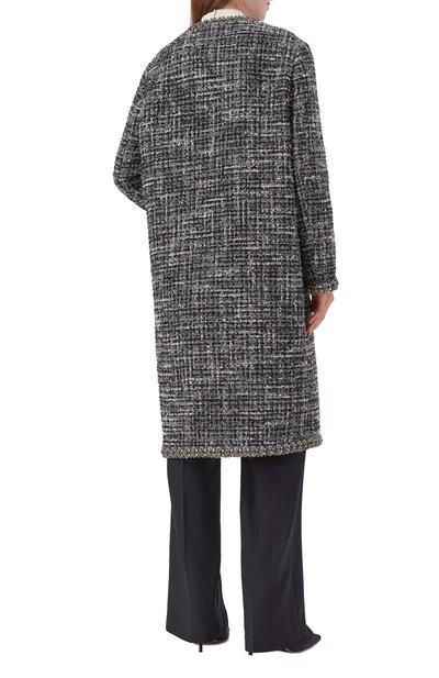 Твидовое пальто VALENTINO серого цвета по цене 827500 руб., арт. 5B3CA7858SF, фото 4 Твидовое пальто VALENTINO, арт. 5B3CA7858SF, фото 4