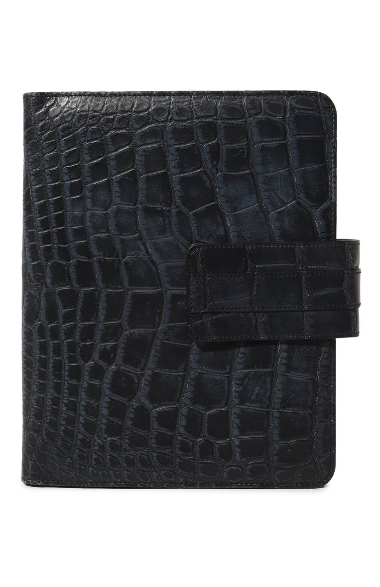 Чехол для ipad из кожи крокодила GUCCI темно-синего цвета, арт. 283782 EIJ2N | Фото 1 (Региональные ограничения белый список (Axapta Mercury): Не проставлено; Нос: Не проставлено)