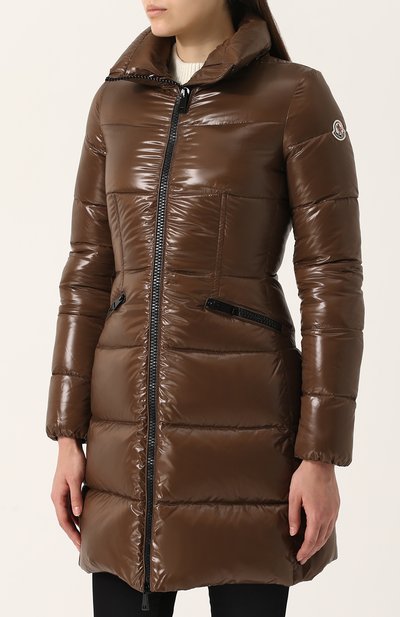 Приталенный стеганый пуховик с воротником-стойкой MONCLER, арт. C2-093-49964-05-68950, фото 3