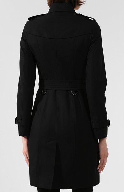 Хлопковый тренч sandringham BURBERRY черного цвета по цене 225000 руб., арт. 3900545, фото 4 Хлопковый тренч sandringham BURBERRY, арт. 3900545, фото 4