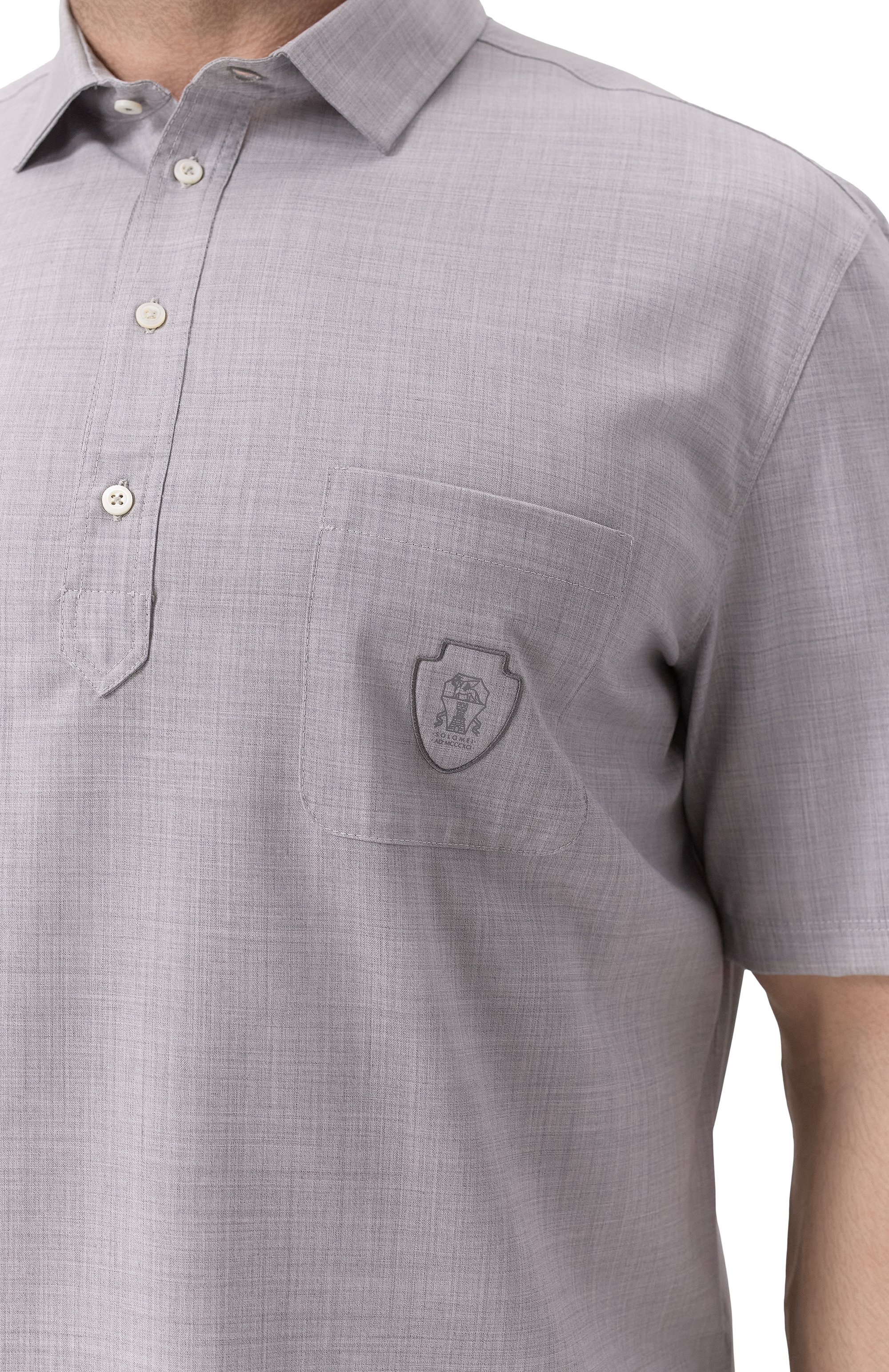 Шерстяная рубашка BRUNELLO CUCINELLI, арт. MM6701301F, фото 5