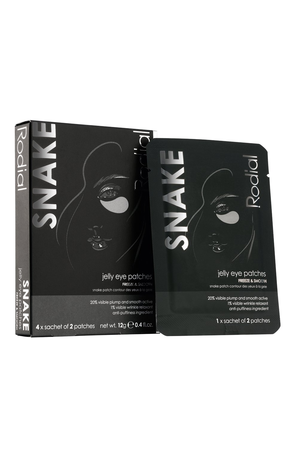 Гидрогелевые патчи для кожи вокруг глаз snake jelly eye patches RODIAL, арт. 5060725470606, фото 1