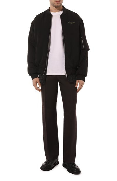 Брюки GOLDEN GOOSE DELUXE BRAND темно-коричневого цвета по цене 58900 руб., арт. GMP01150/P00069490110, фото 2 Брюки GOLDEN GOOSE DELUXE BRAND, арт. GMP01150/P00069490110, фото 2