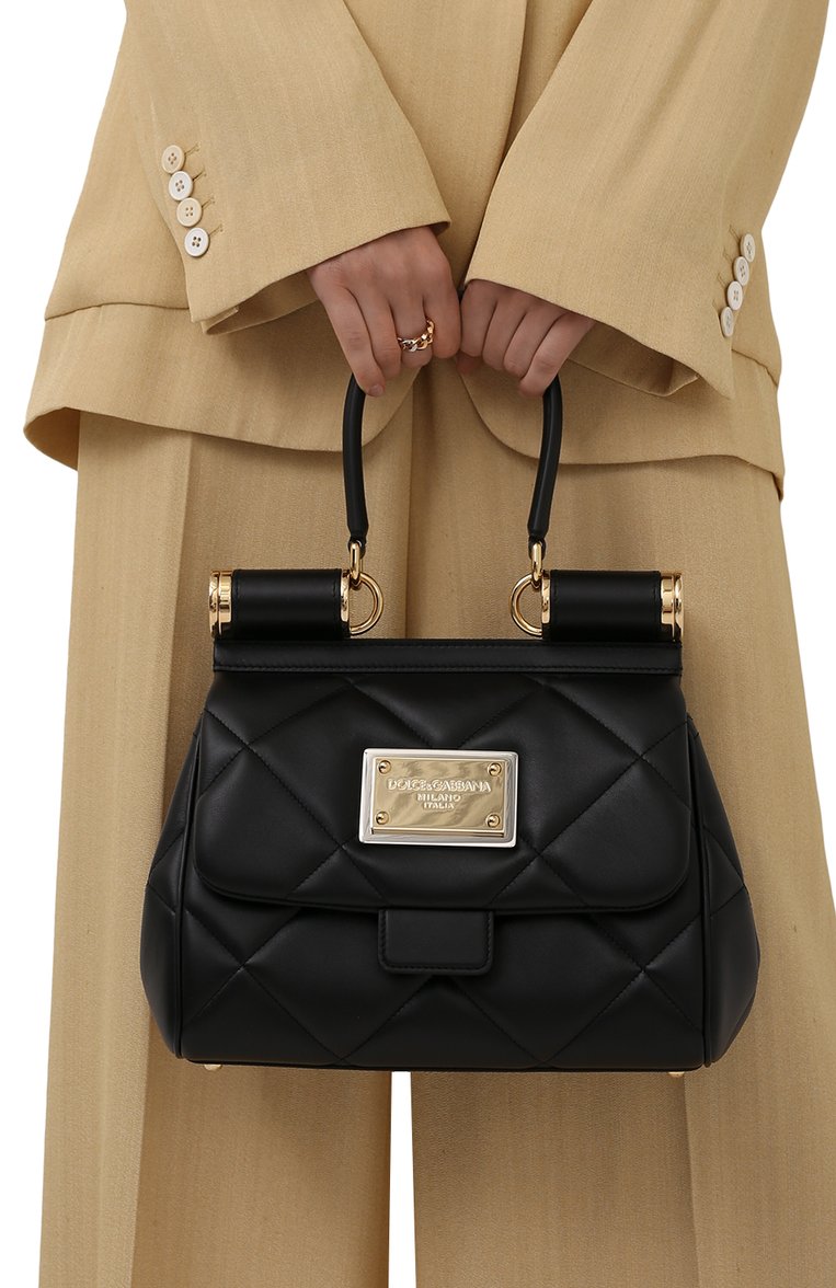 Женская черная сумка sicily medium DOLCE & GABBANA купить в интернет ...