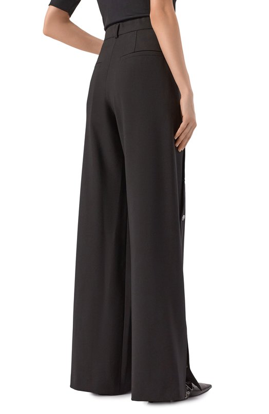 Шерстяные брюки Sportmax EDERE Чёрный  EDERE Фото 4