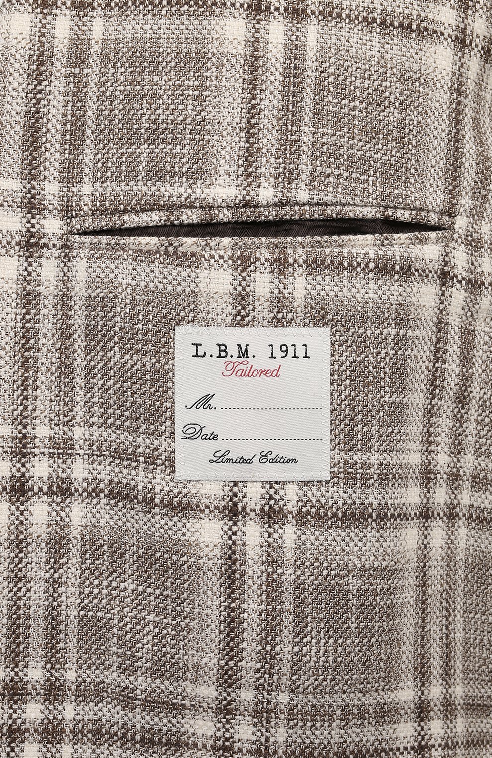 Пиджак из хлопка и льна L.B.M. 1911, арт. 2652/42359, фото 8