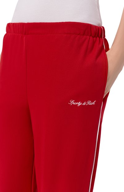 Брюки SPORTY AND RICH красного цвета по цене 35750 руб., арт. PA054710326RE33, фото 5 Брюки SPORTY AND RICH, арт. PA054710326RE33, фото 5