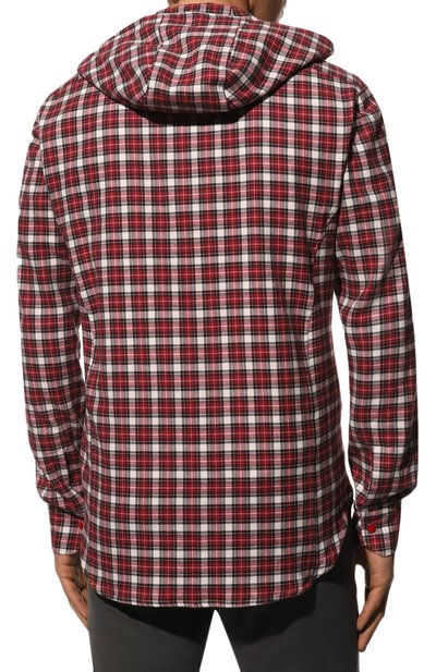 Хлопковая рубашка KITON красного цвета по цене 58700 руб., арт. UMCMARH0825904, фото 4 Хлопковая рубашка KITON, арт. UMCMARH0825904, фото 4