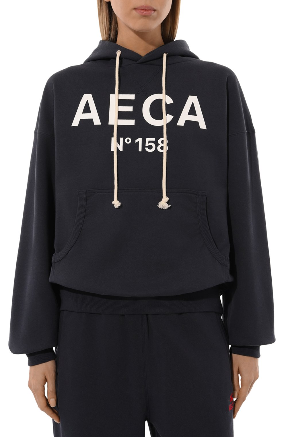 Хлопковое худи AECA WHITE, арт. FWCMFWBDTSPSO003C0, фото 3