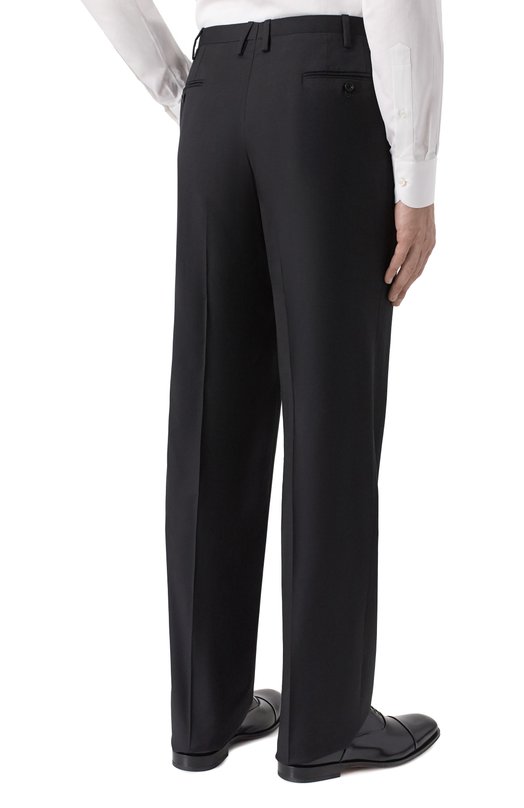 Шерстяные брюки Kiton UA81K0127021_2 Чёрный  UA81K0127021_2 Фото 4