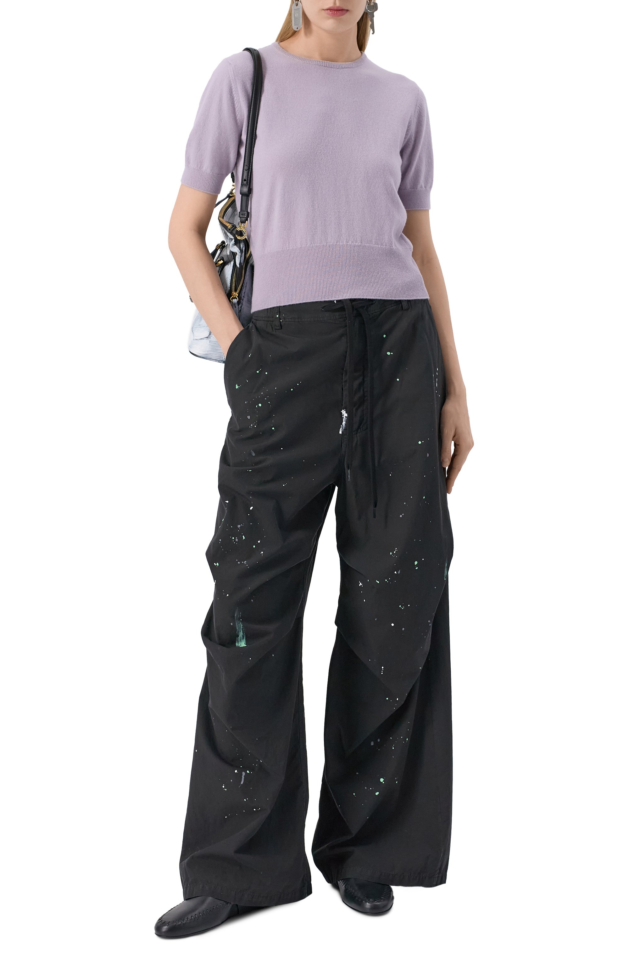 Хлопковые брюки MM6, арт. S62KB0240/M35458, фото 2