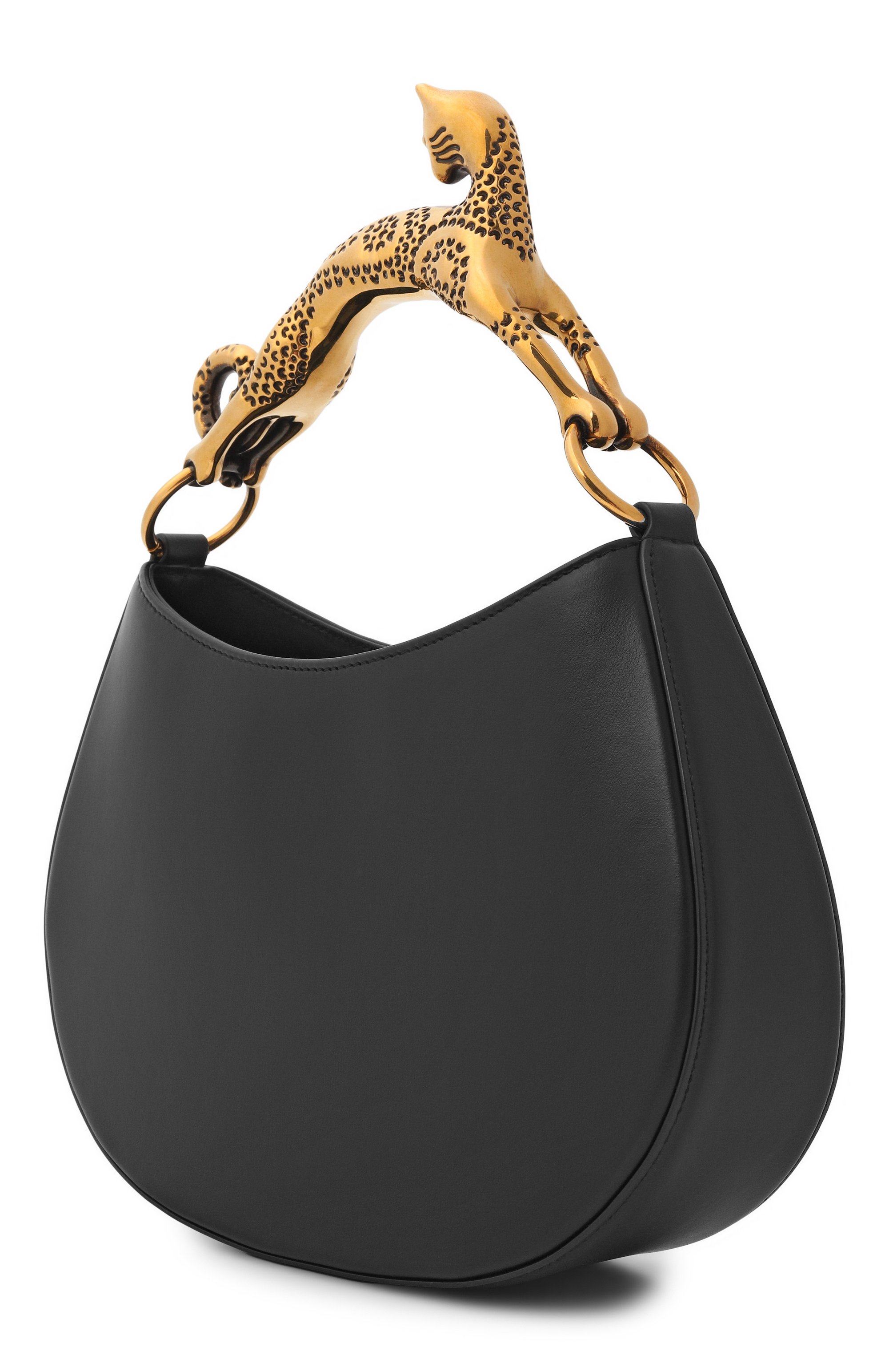 Сумка hobo cat LANVIN черного цвета по цене 283000 руб., арт. LW-BGSHC1-NAPA-A21, фото 4 Сумка hobo cat LANVIN, арт. LW-BGSHC1-NAPA-A21, фото 4